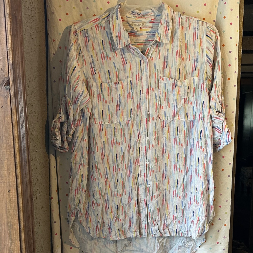 Claiborne Men's Multicolor Casual Shirt